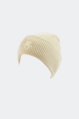 Knit Beanie in Bone