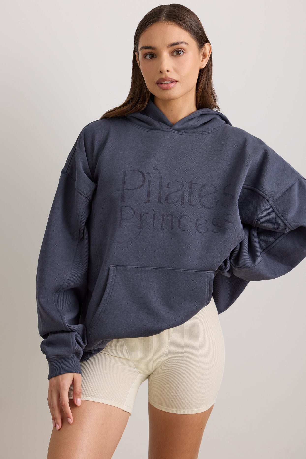 Tall Cream Pilates Hoodie, Tall