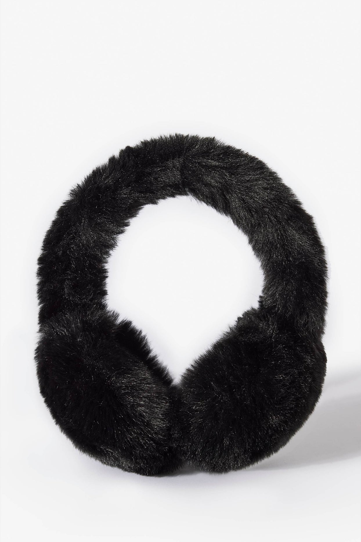 Faux-Fur Earmuffs in Black