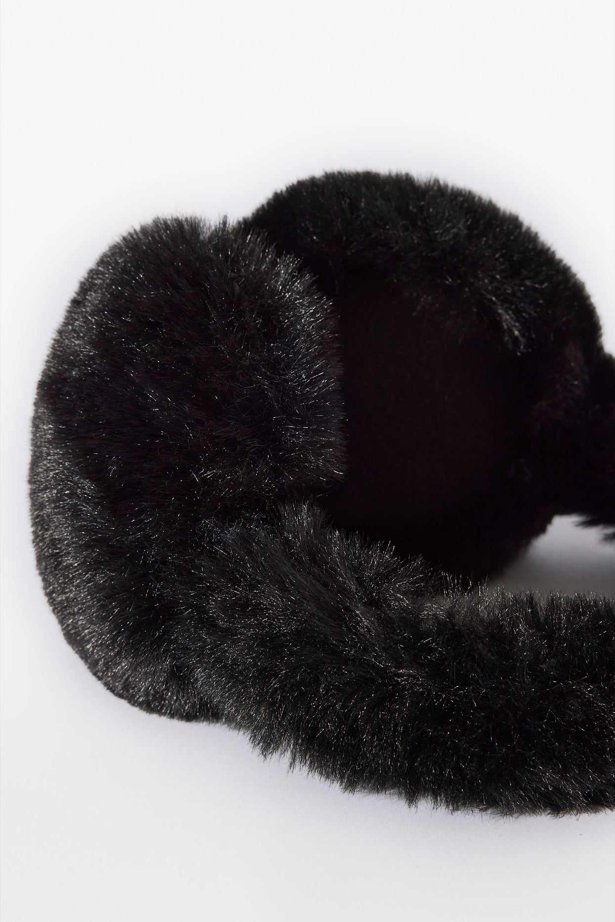 Faux-Fur Earmuffs in Black