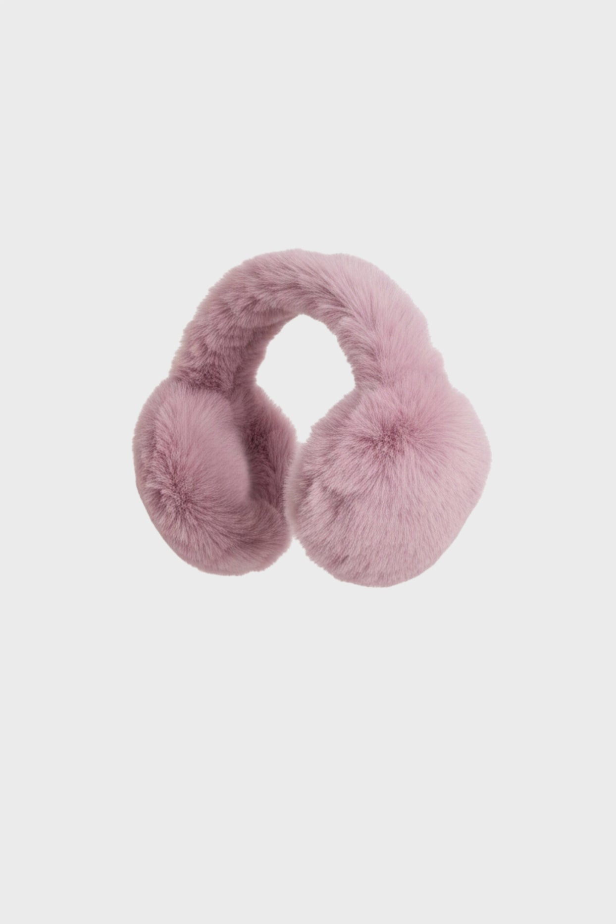 Faux-Fur Earmuffs in Powder Pink