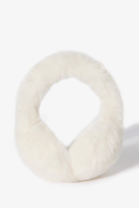 Faux-Fur Earmuffs in Ice