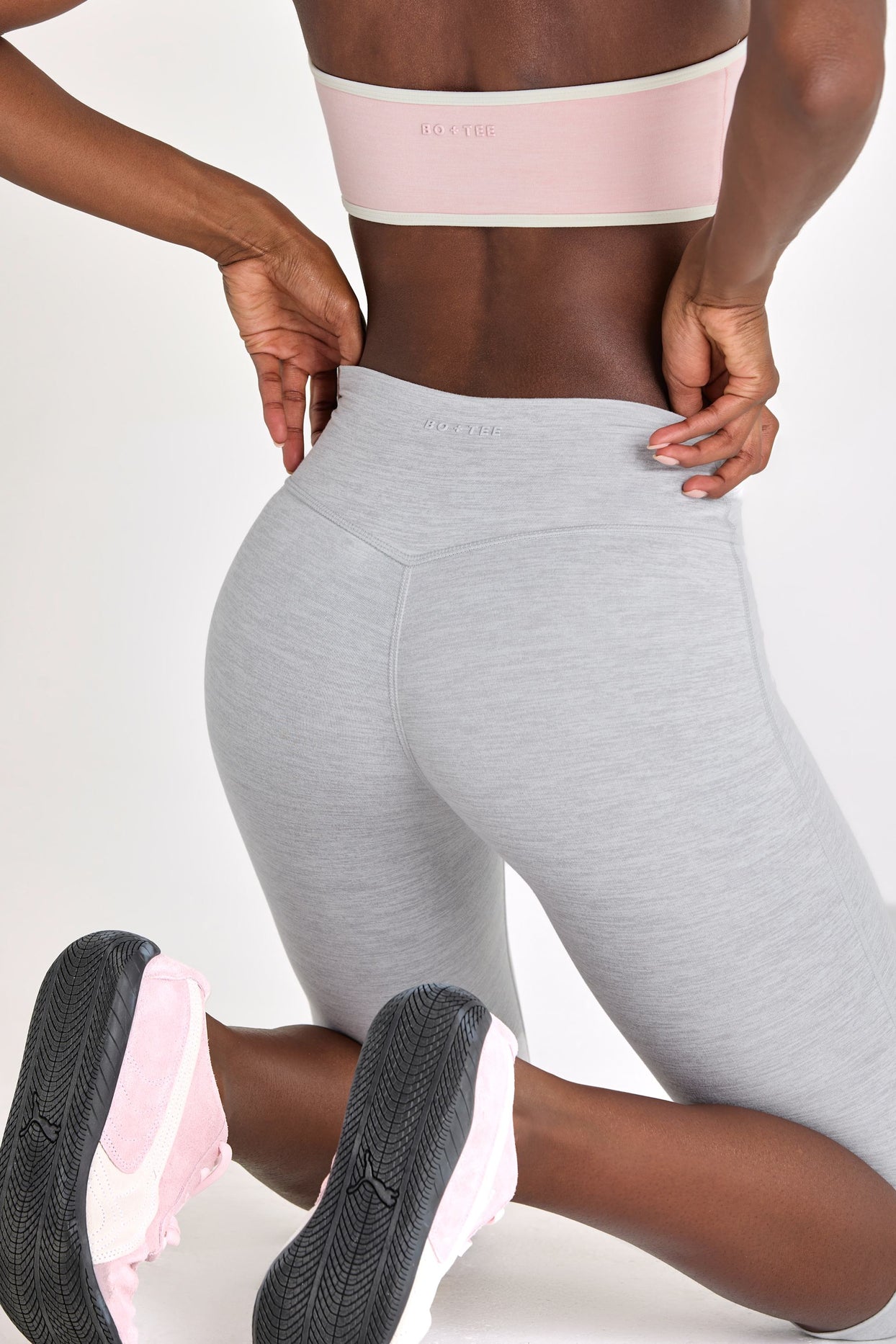 Soft Active Capri Leggings in Grey Marl - 2