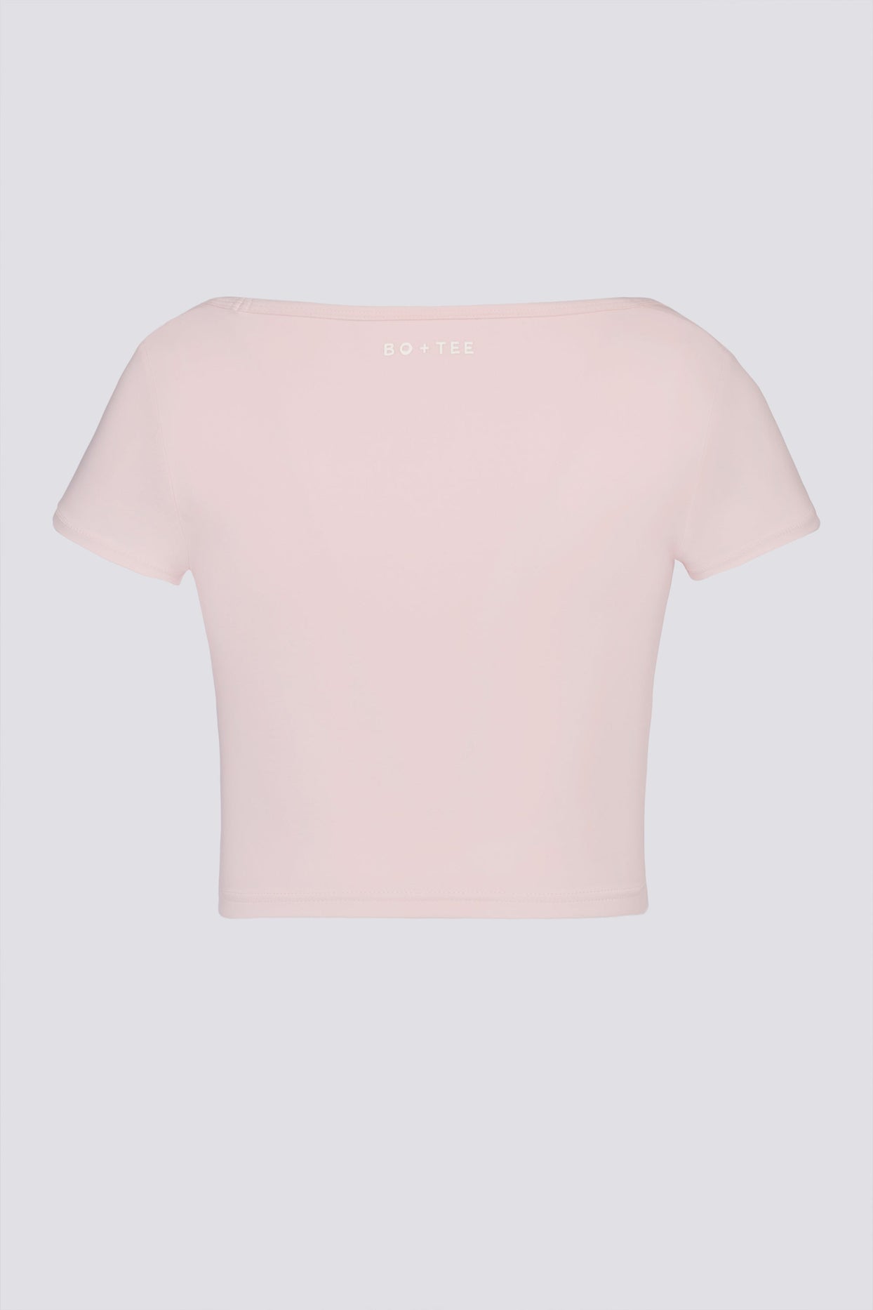 Soft Active Sweetheart-Neck Crop Top in Ballet Pink