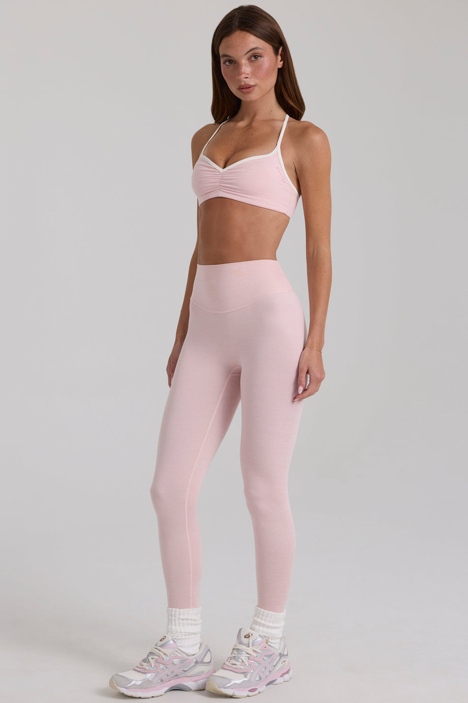 Soft Active Leggings in Blush Marl