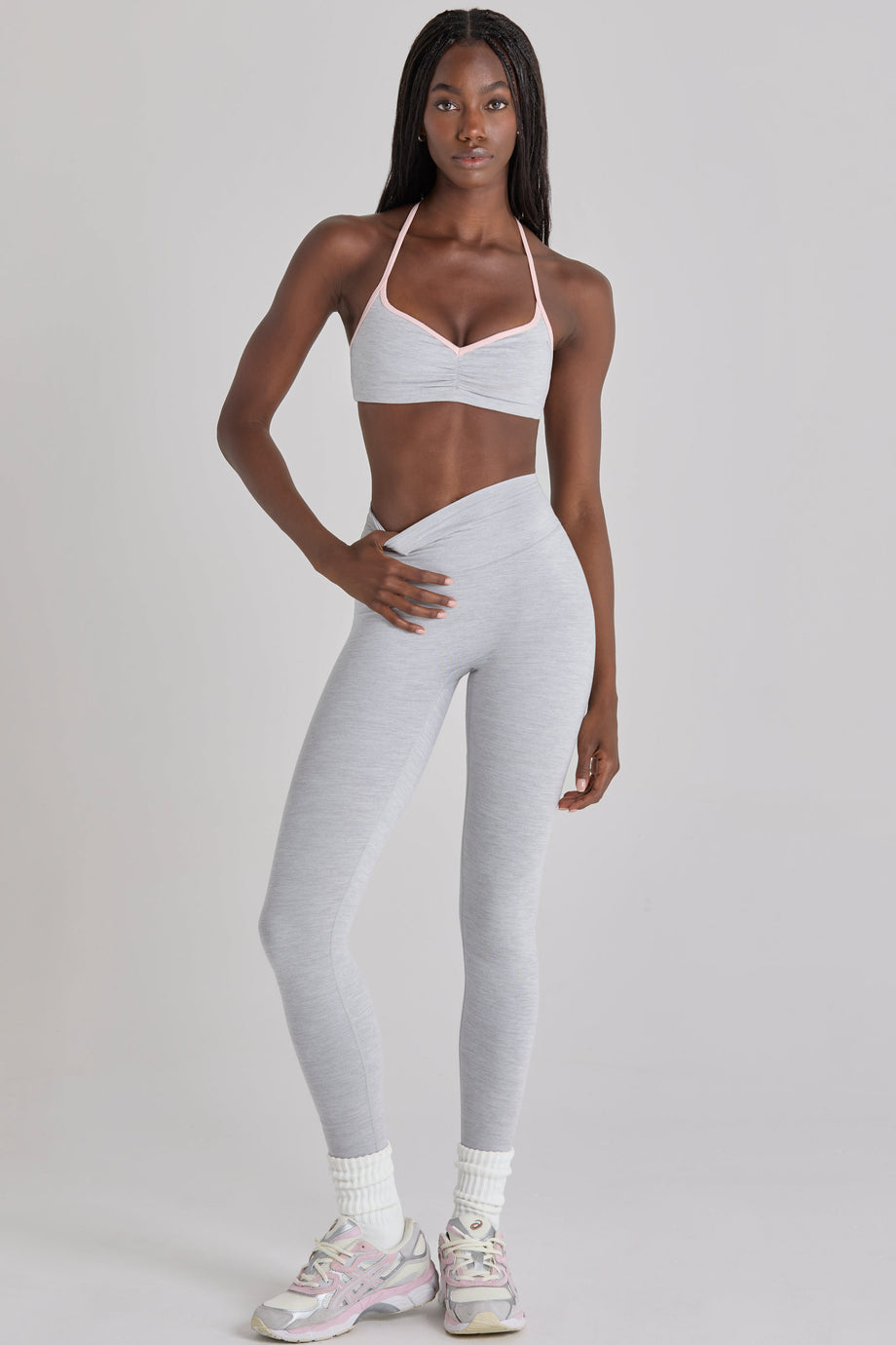 Soft Active Leggings in Grey Marl