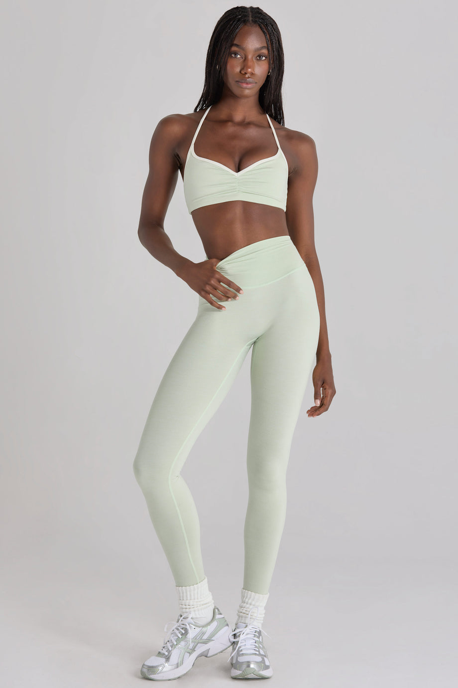 Soft Active Leggings in Sage Marl