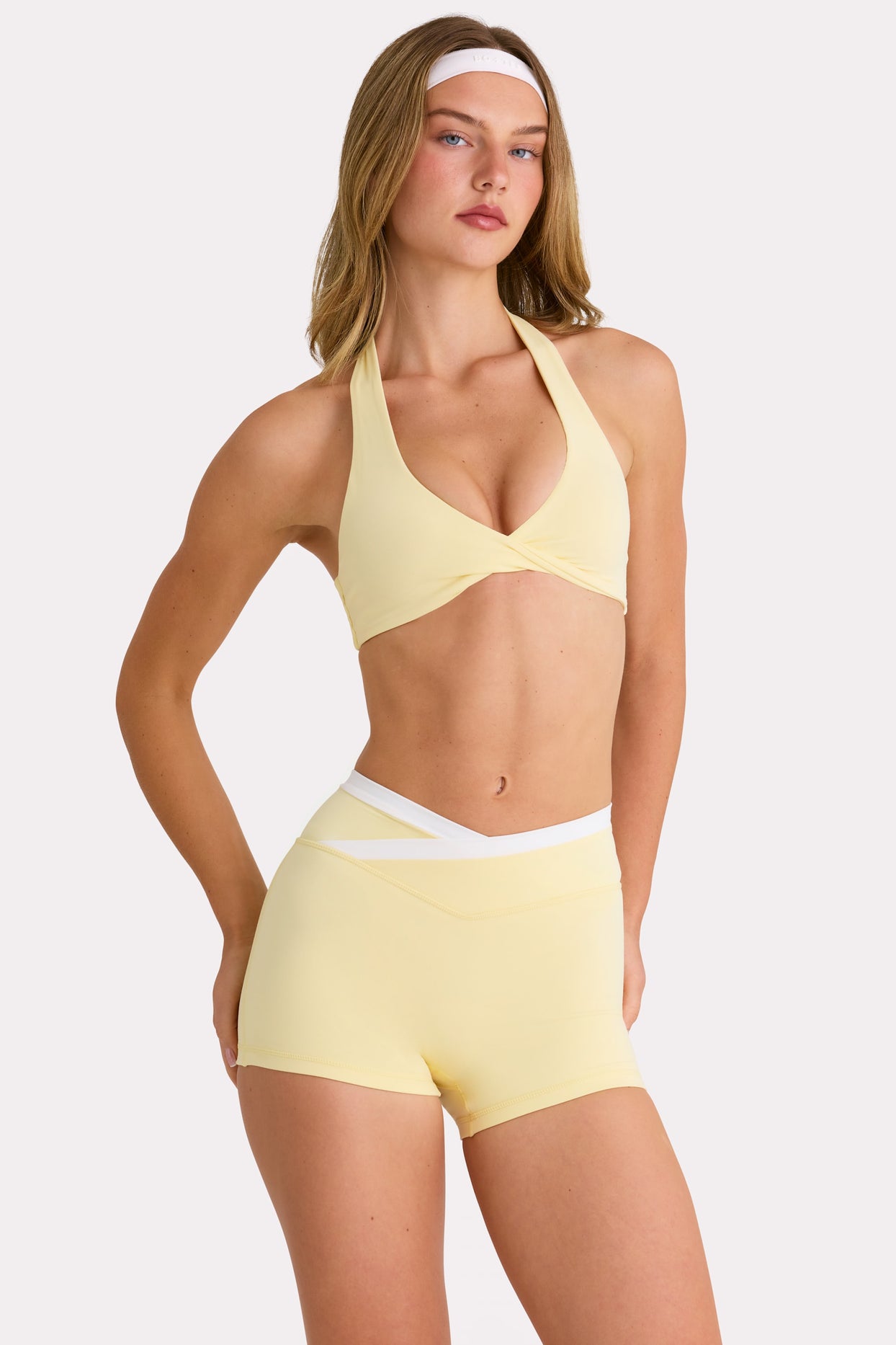 Soft Active Sports Bra in Lemon - 5