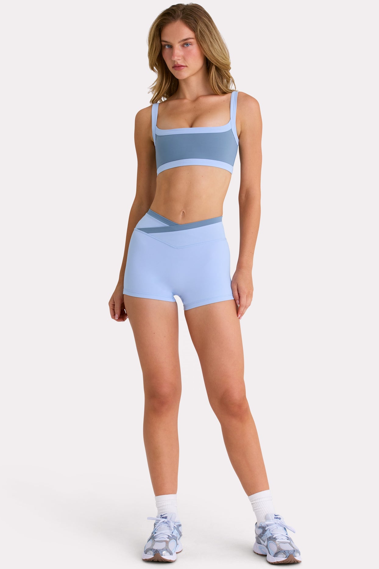 Soft Active Sports Bra in Marine
