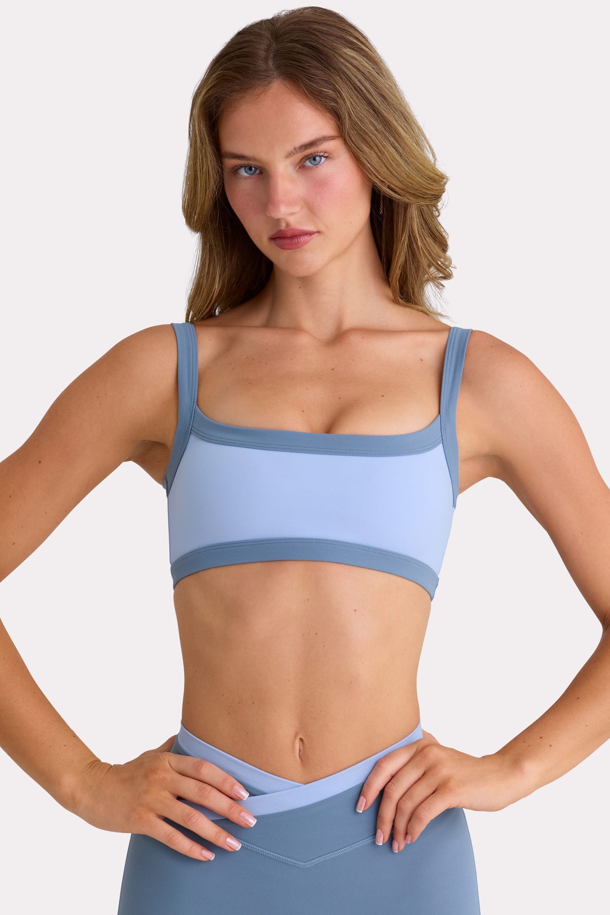 Soft Active Sports Bra in Sky - 1