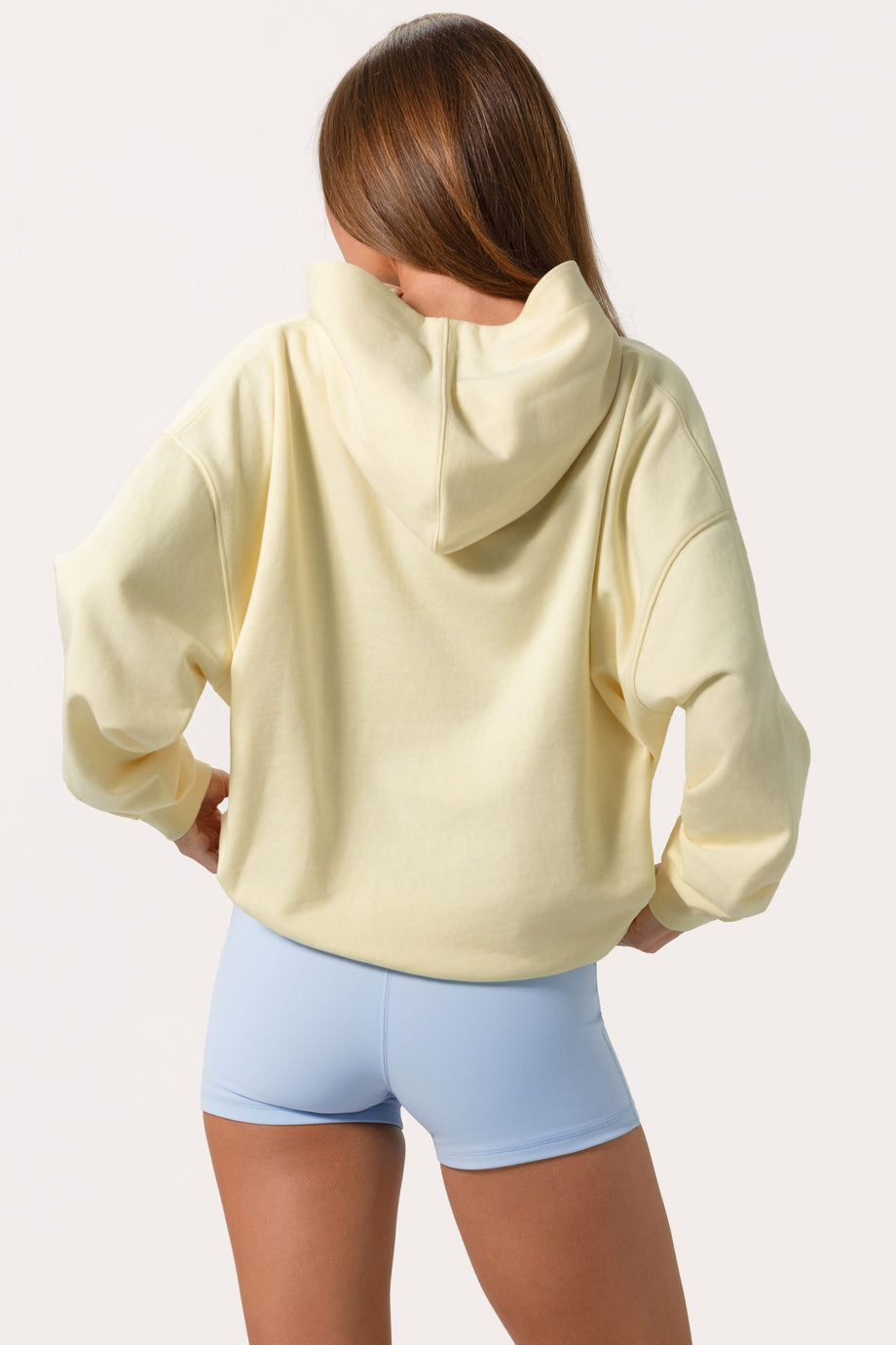Oversized Applique Hoodie in Lemon