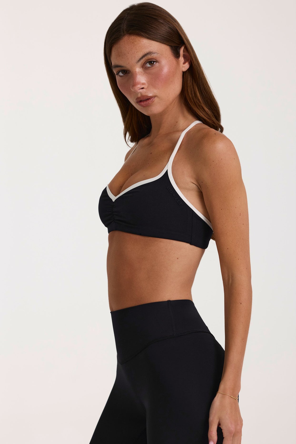 Soft Active Sports Bra in Black - 3