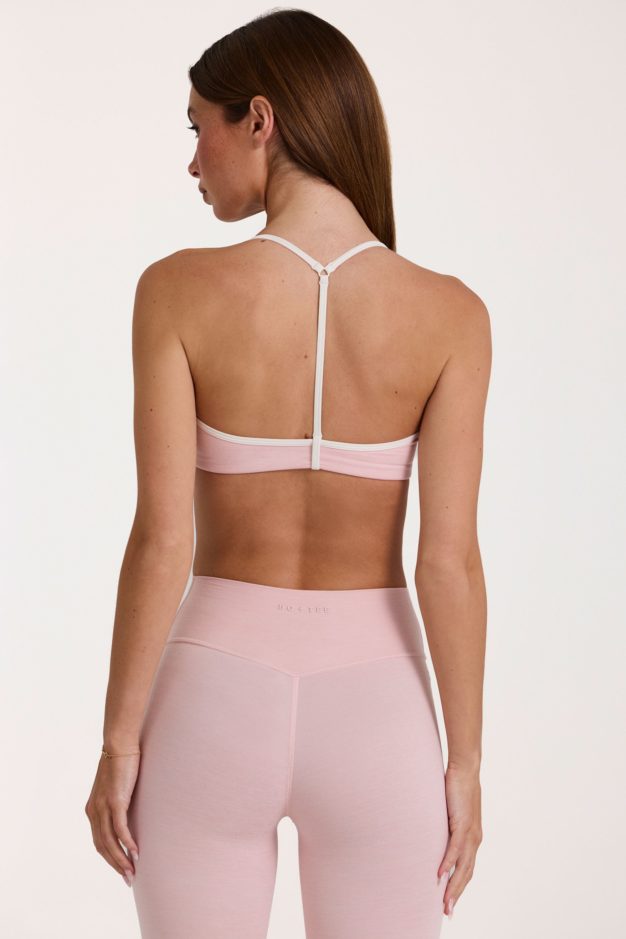 Soft Active Sports Bra in Blush Marl