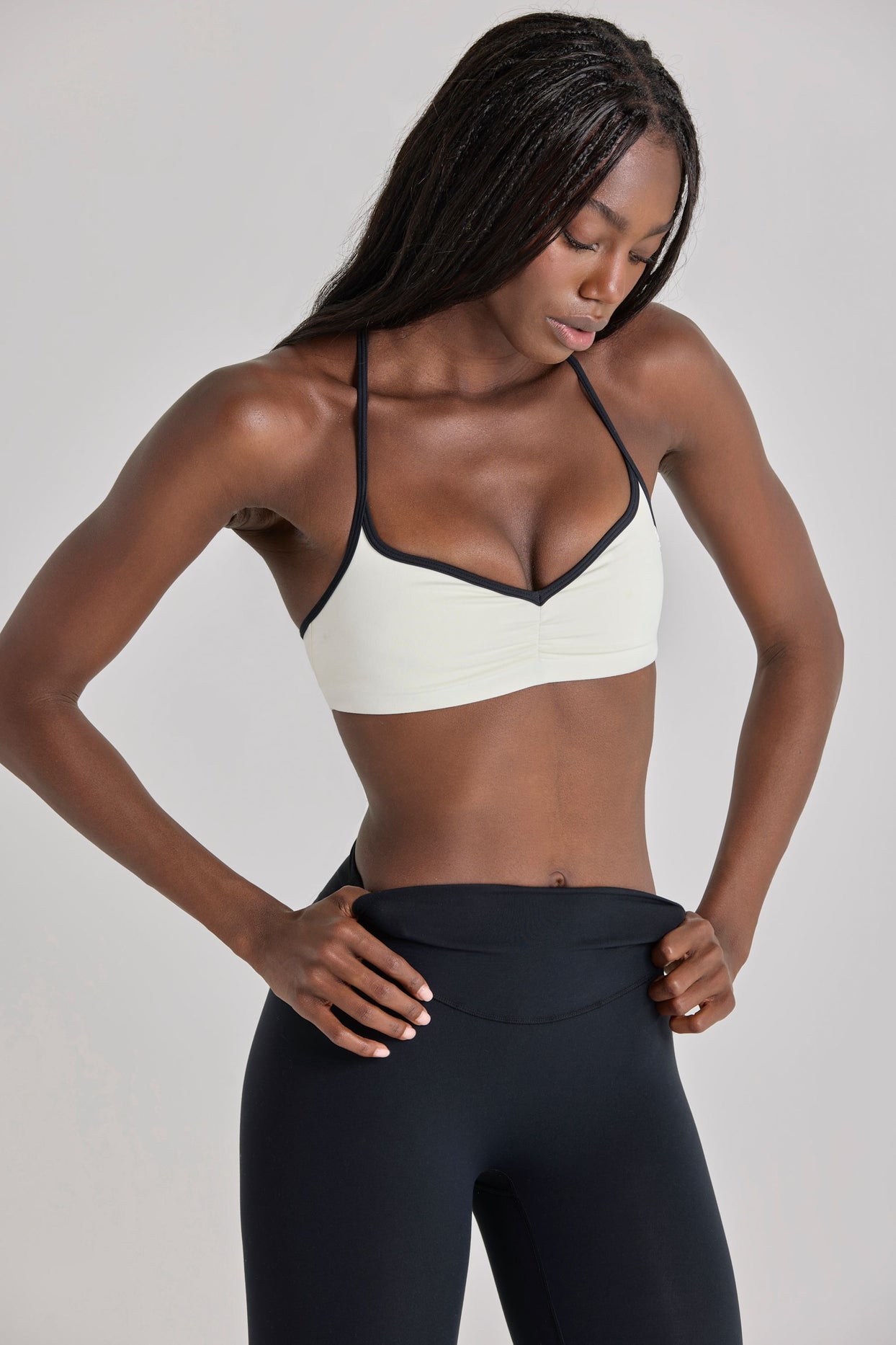 Soft Active Sports Bra in Ivory