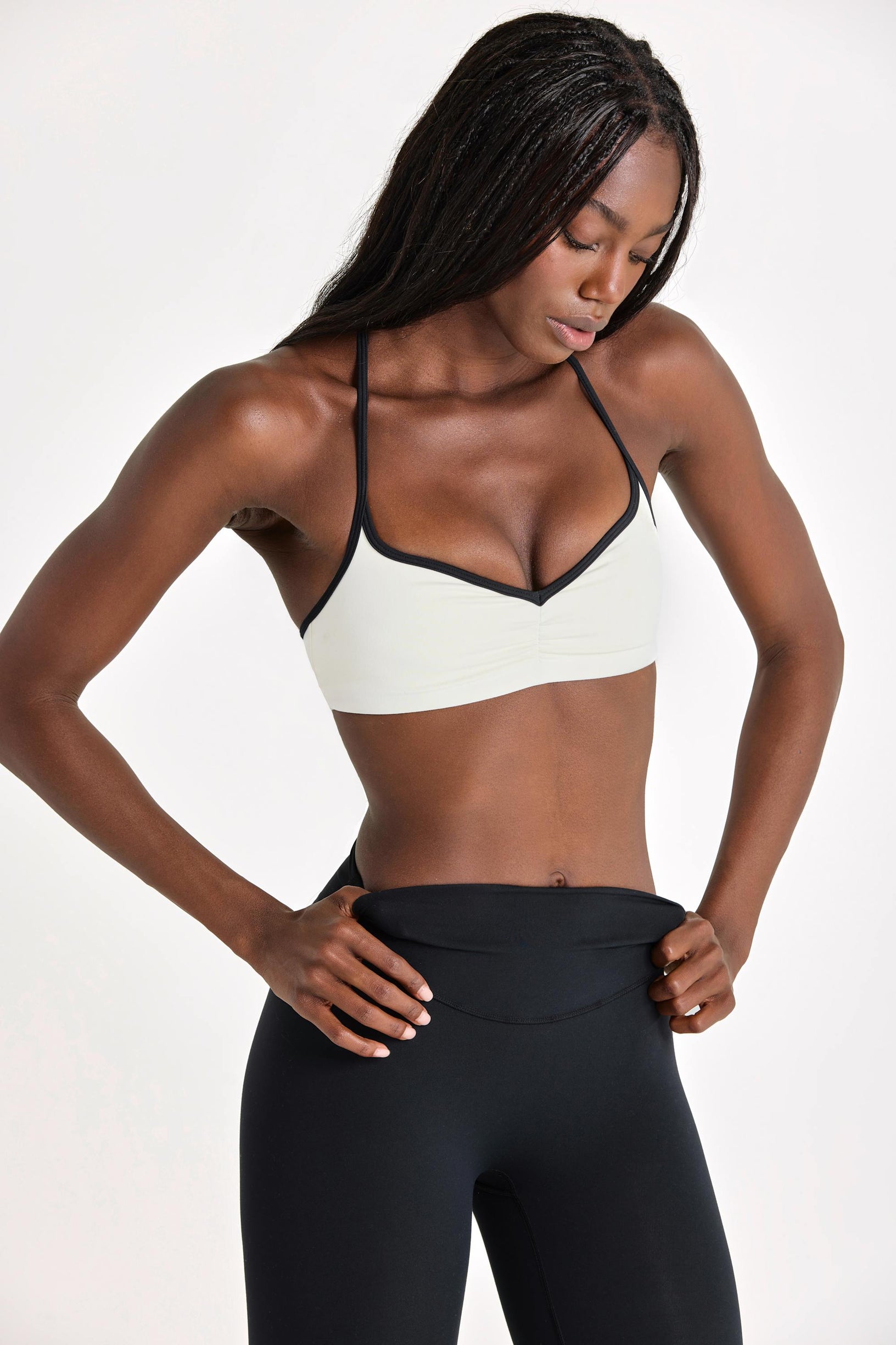 Soft Active Sports Bra in Ivory - 1
