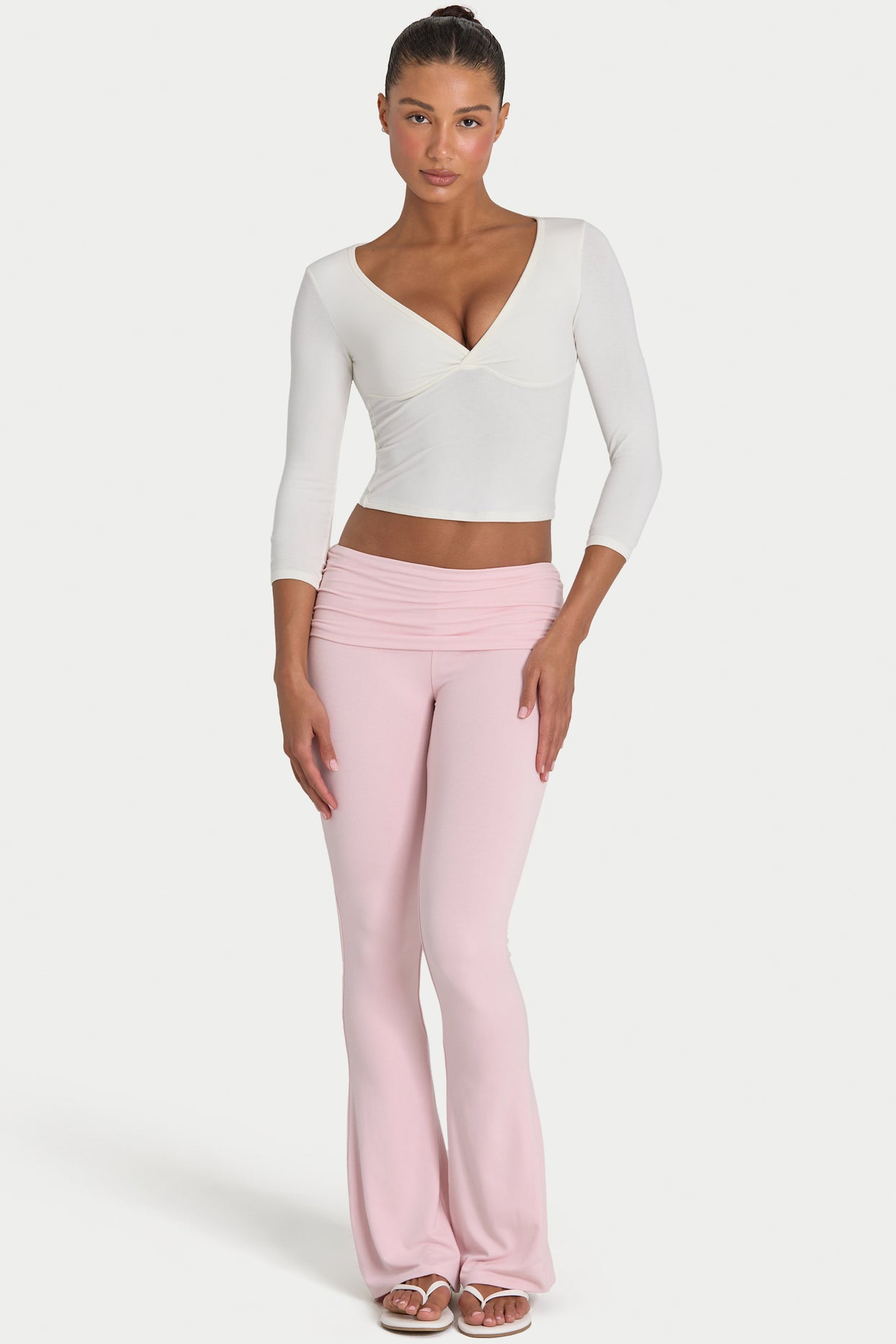 ButterCloud™ Flared Leggings in Blush - 7