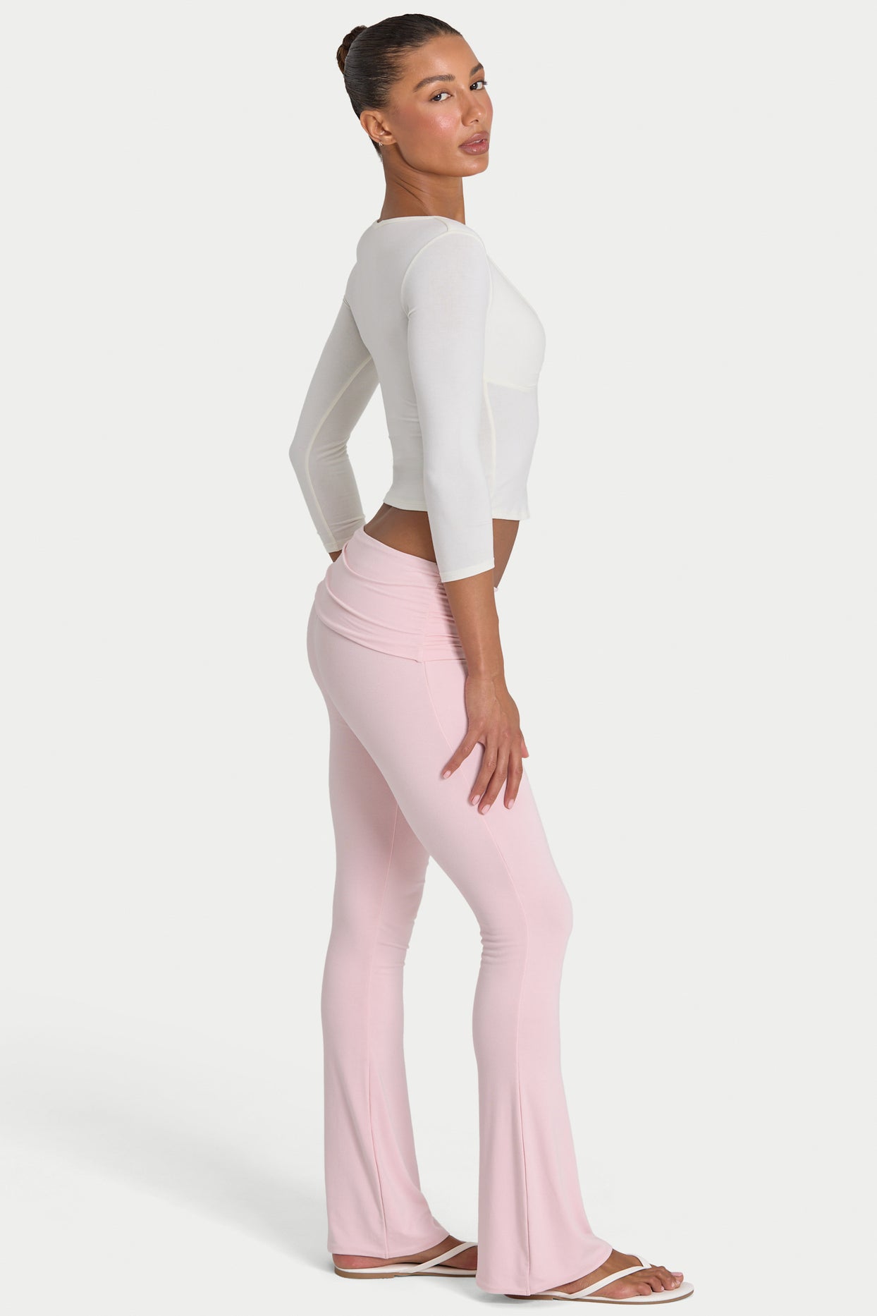 ButterCloud™ Flared Leggings in Blush - 6