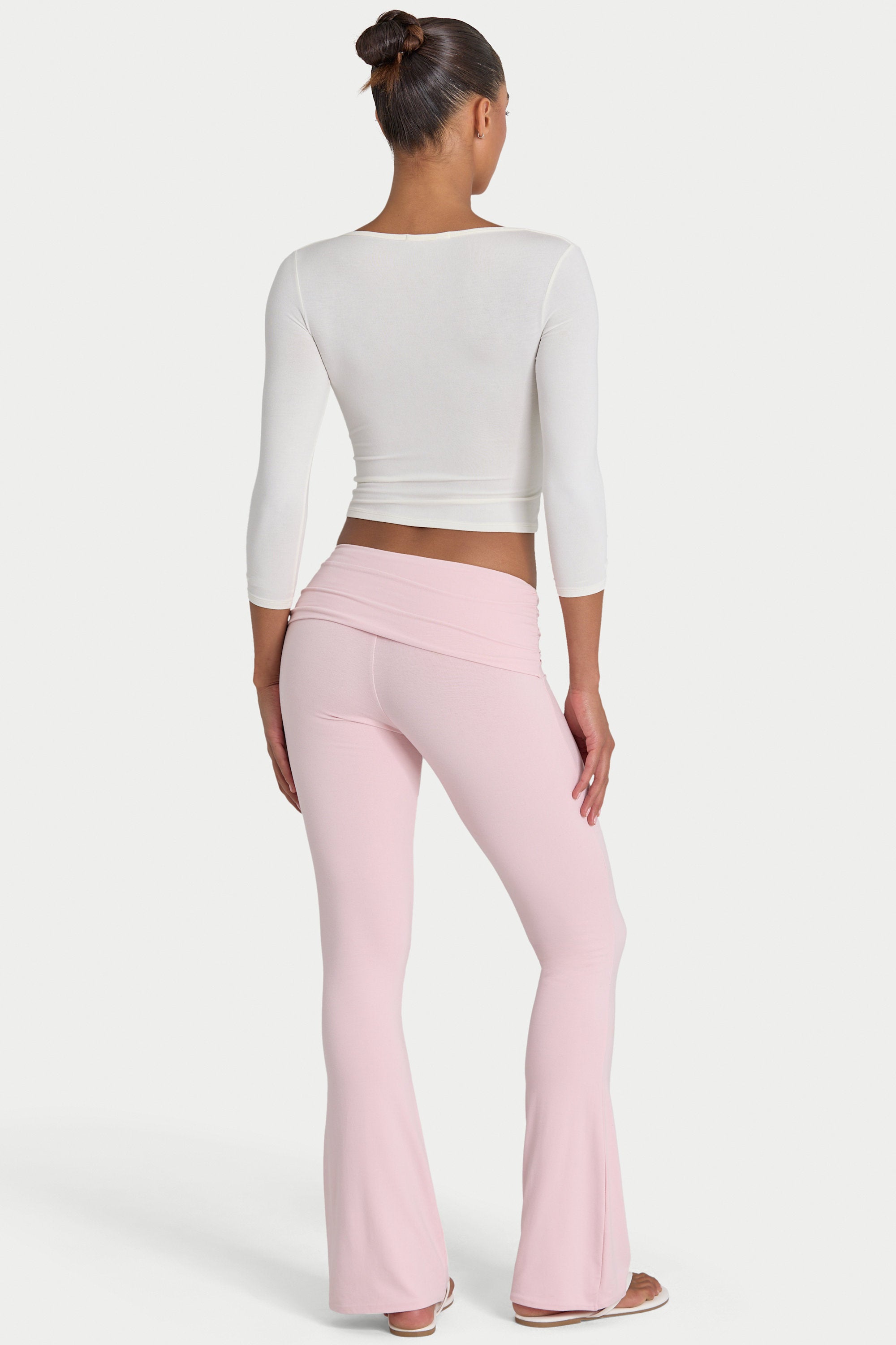 ButterCloud™ Flared Leggings in Blush - 2