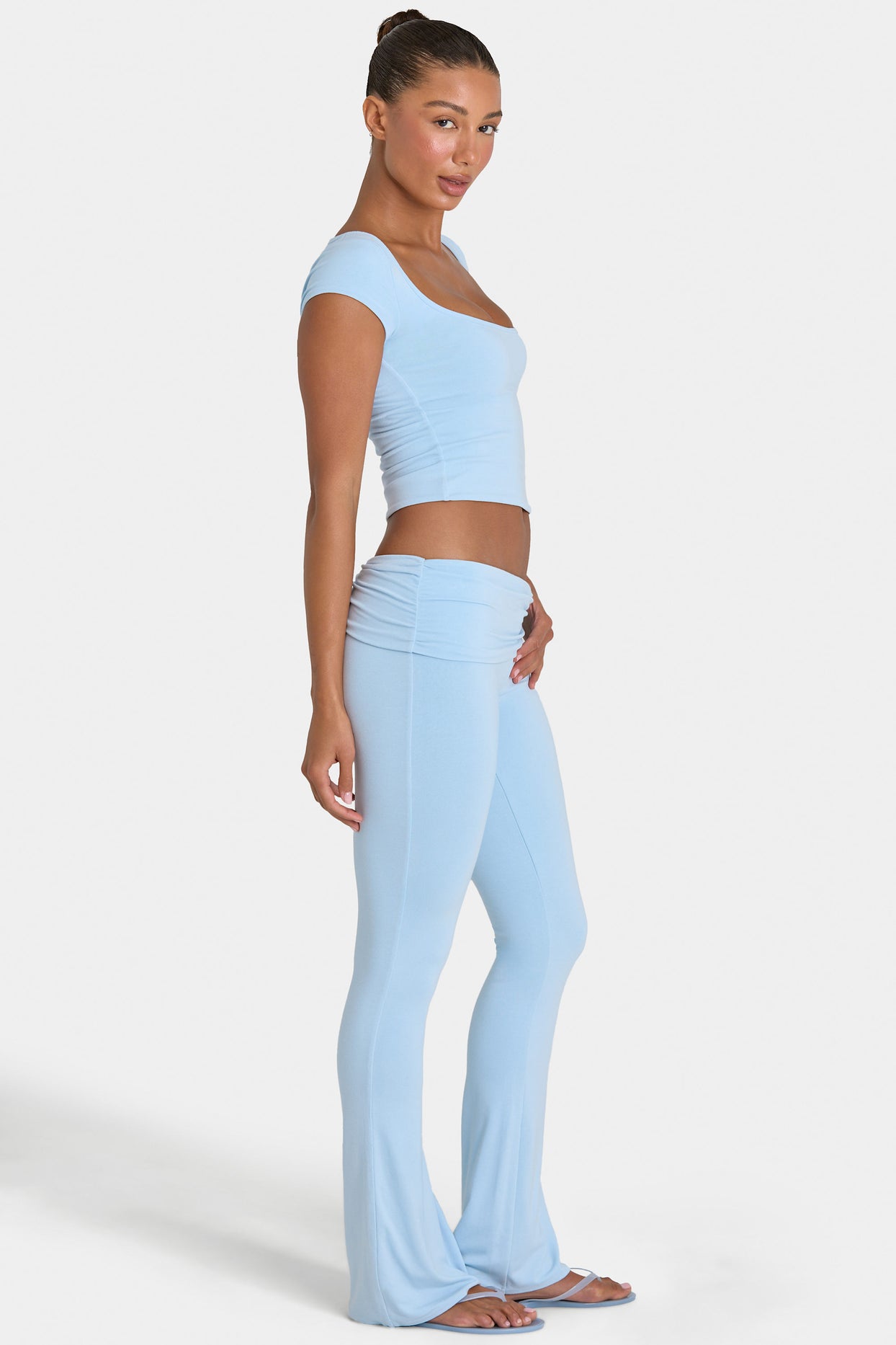ButterCloud™ Flared Leggings in Sky - 4