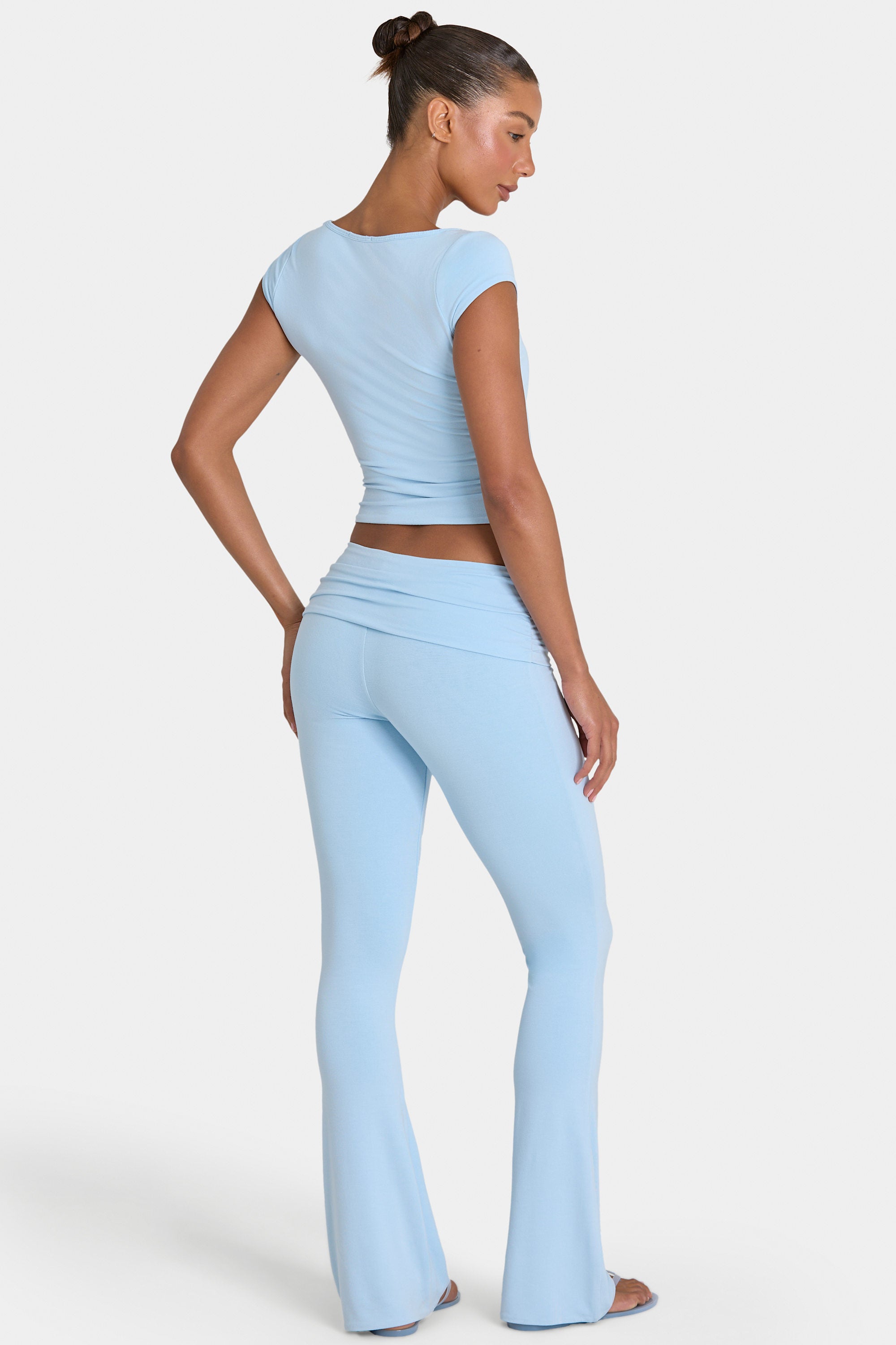 ButterCloud™ Flared Leggings in Sky - 2