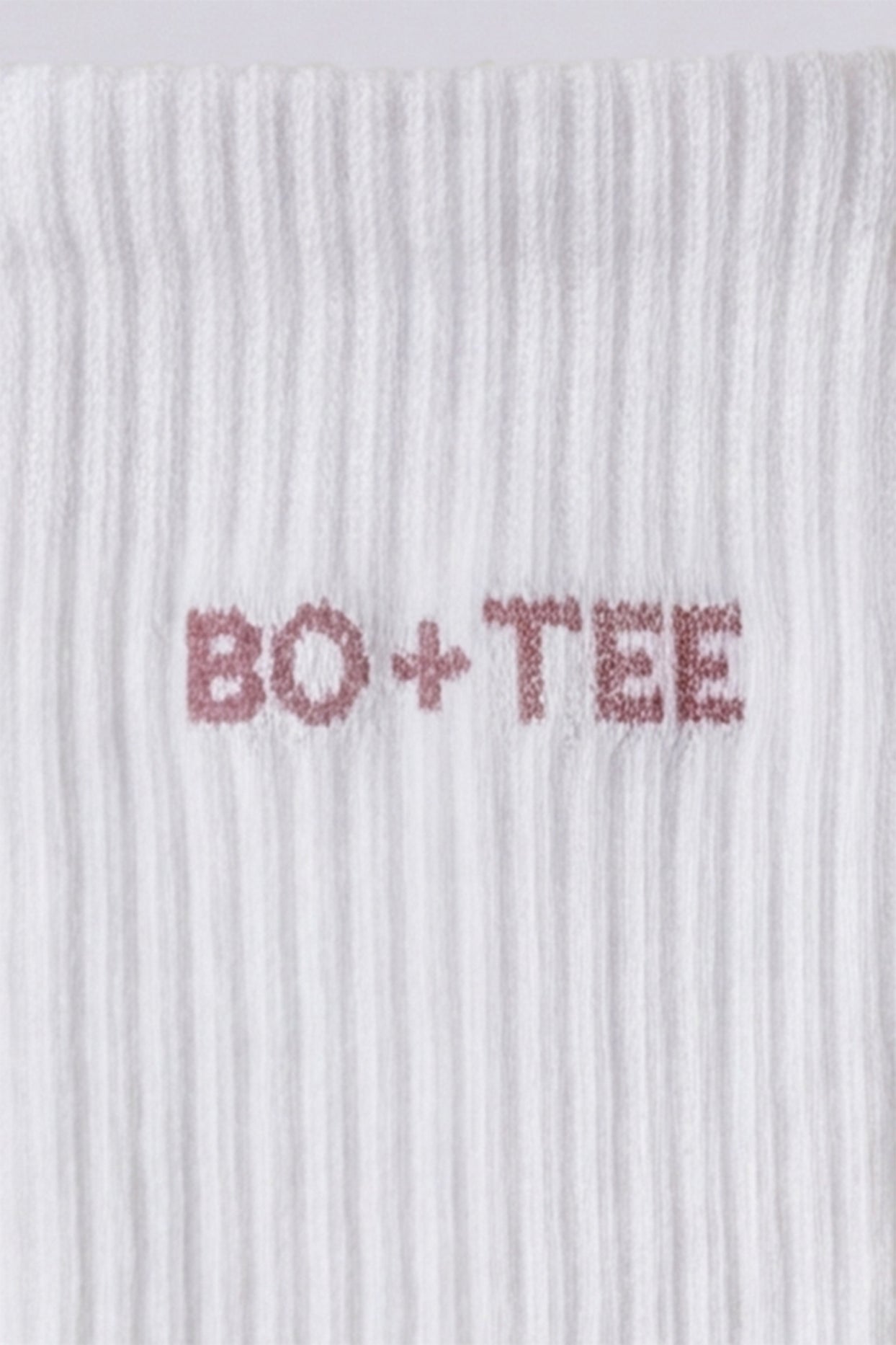 Ribbed Half-Crew 3-Pack Socks in White Pink - 2