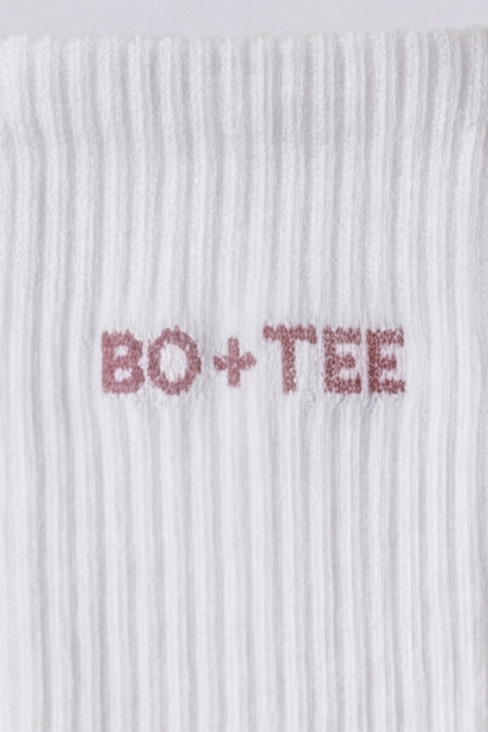 Ribbed Half-Crew 3-Pack Socks in White Pink - 2