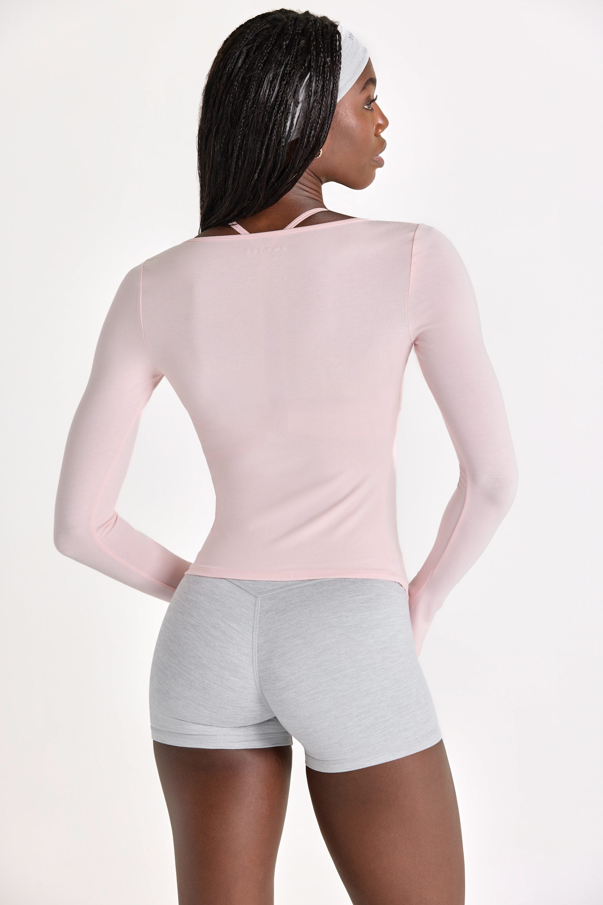 ButterCloud™ Tie-Front Top in Blush - 2