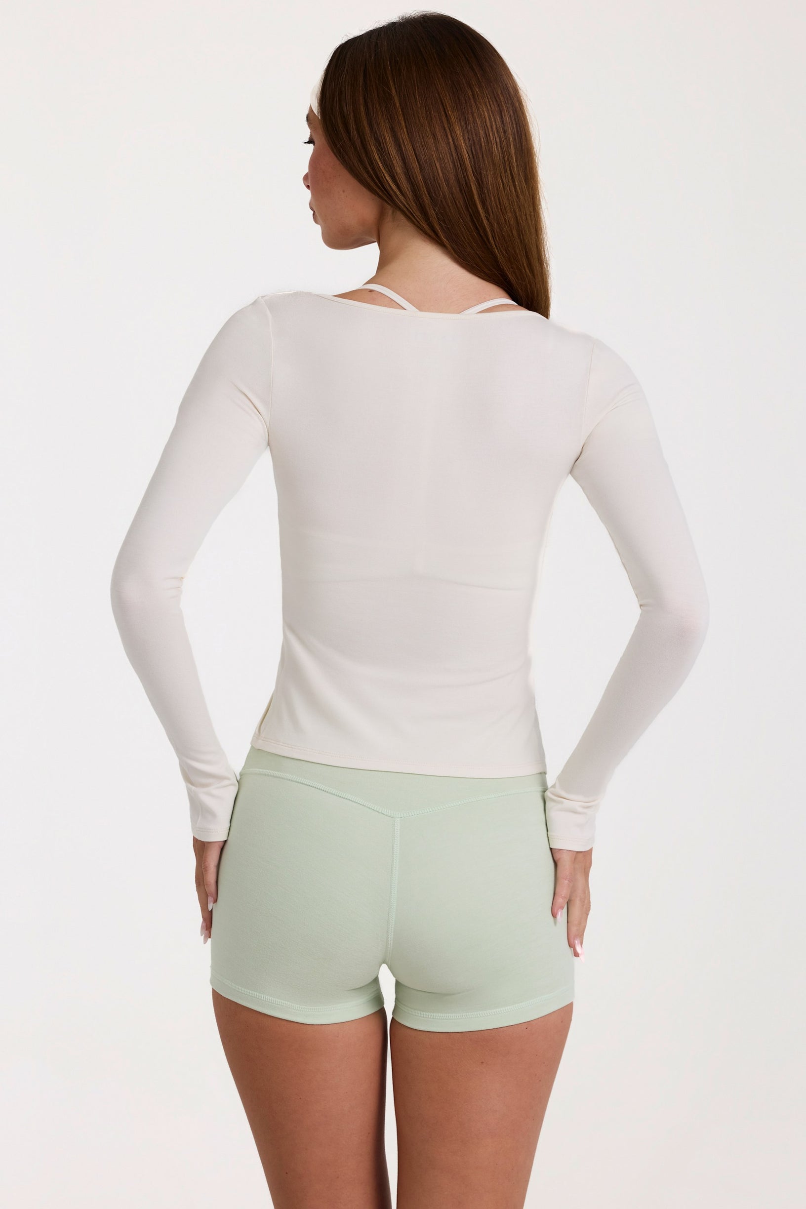 ButterCloud™ Tie-Front Top in Coconut - 2