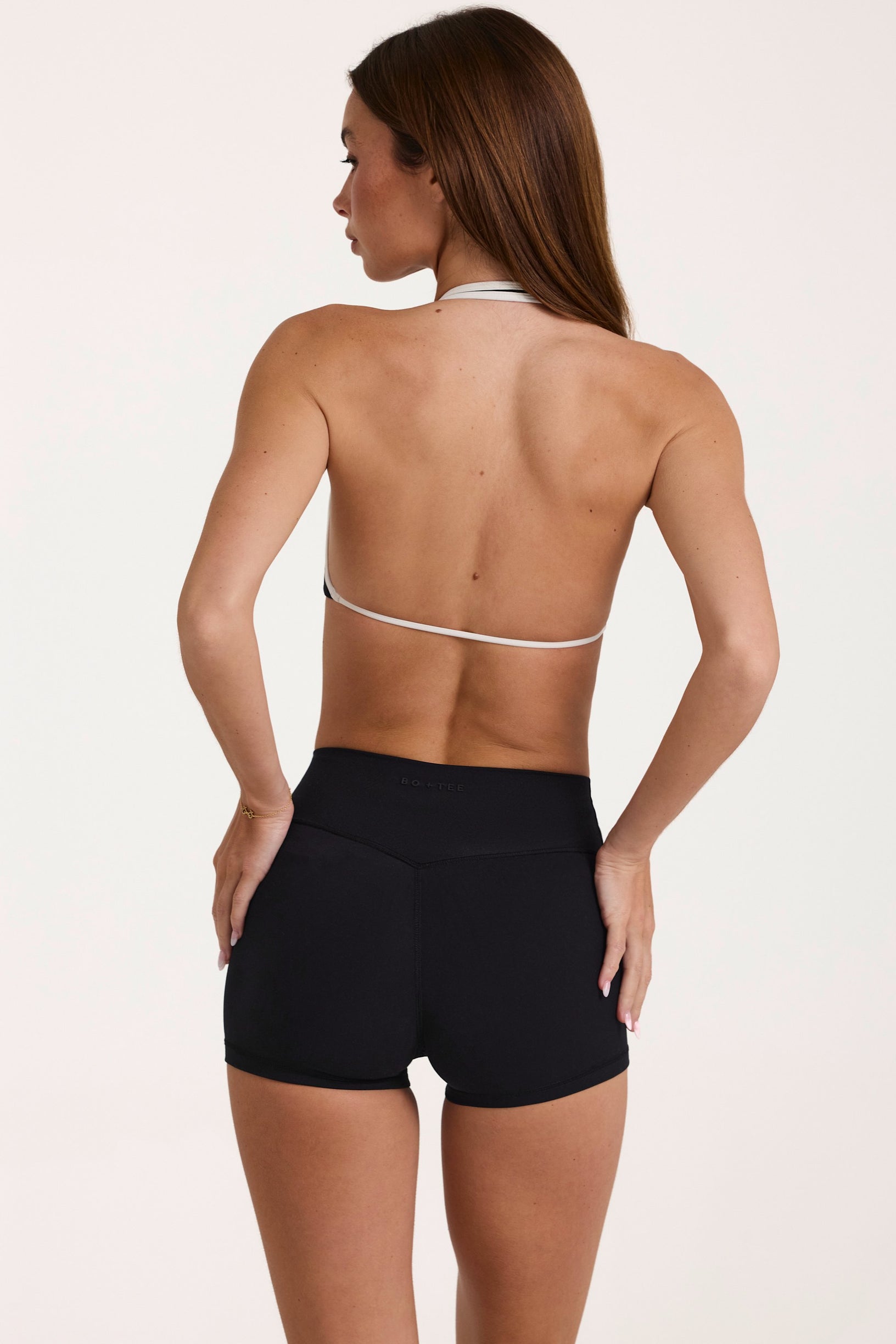 Soft Active Mini Shorts in Black - 2