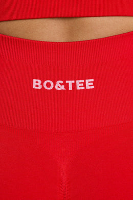 Petite High-Waist Define Luxe Leggings in Red