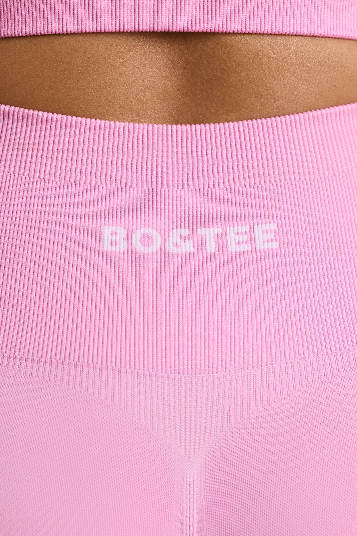 High-Waist Define Luxe Mini Shorts in Bubblegum Pink