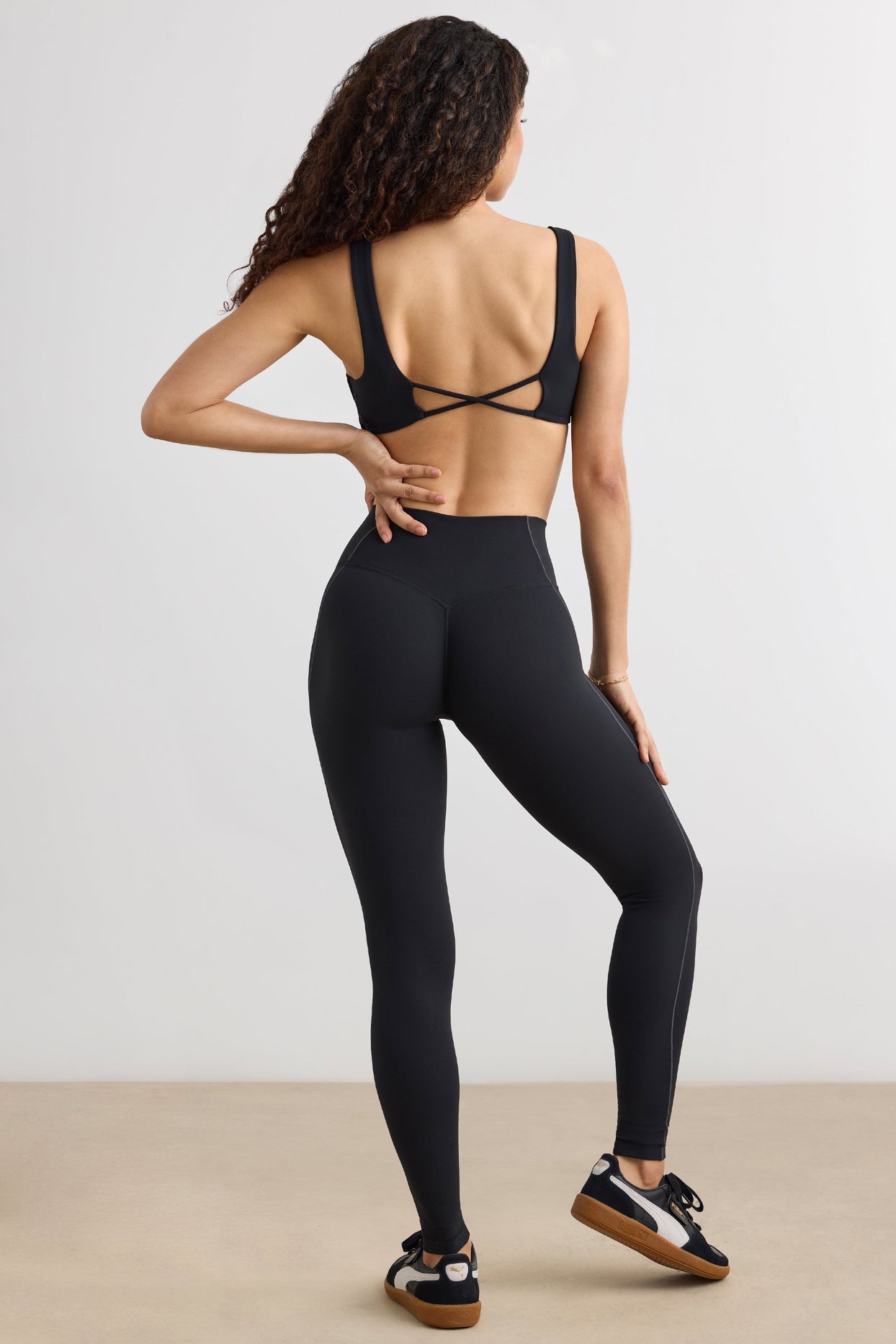 Soft Active Petite High Waist Leggings in Black