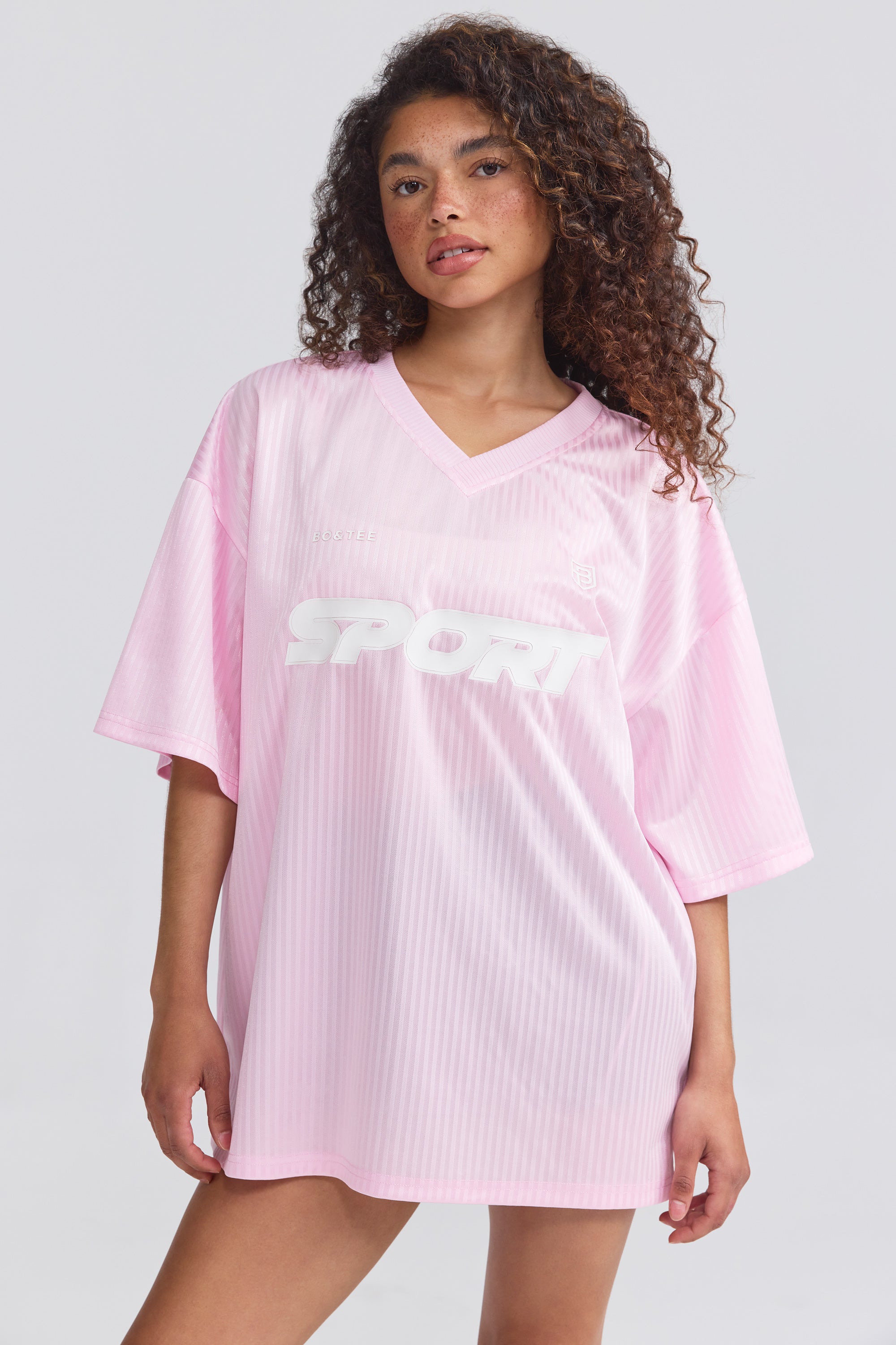 Oversized pink t shirt dress on sale