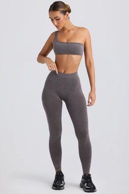 Seamless Rib Leggings in Washed Charcoal