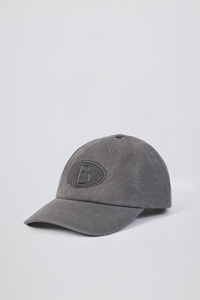 Baseball Cap in Washed Charcoal