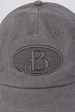 Baseball Cap in Washed Charcoal