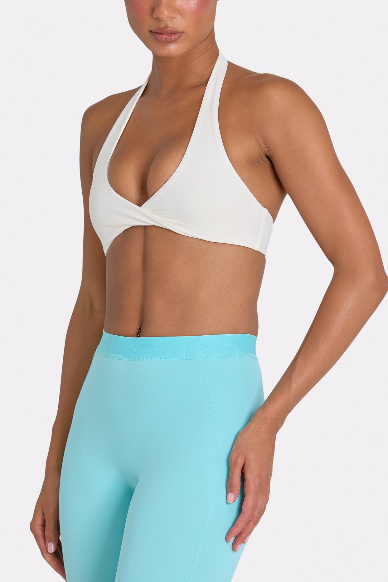 Soft Active Leggings in Aqua - 4