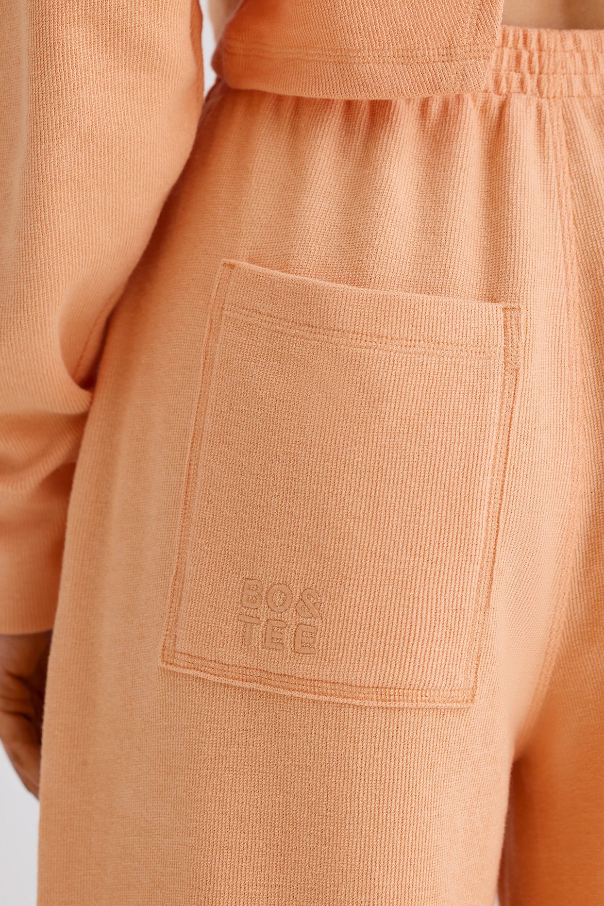 Petite Straight-Leg Joggers in Peach