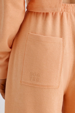 Petite Straight-Leg Joggers in Peach