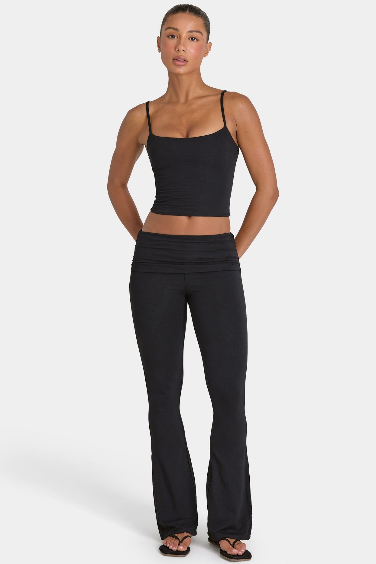 ButterCloud™ Crop Tank Top in Black - 6