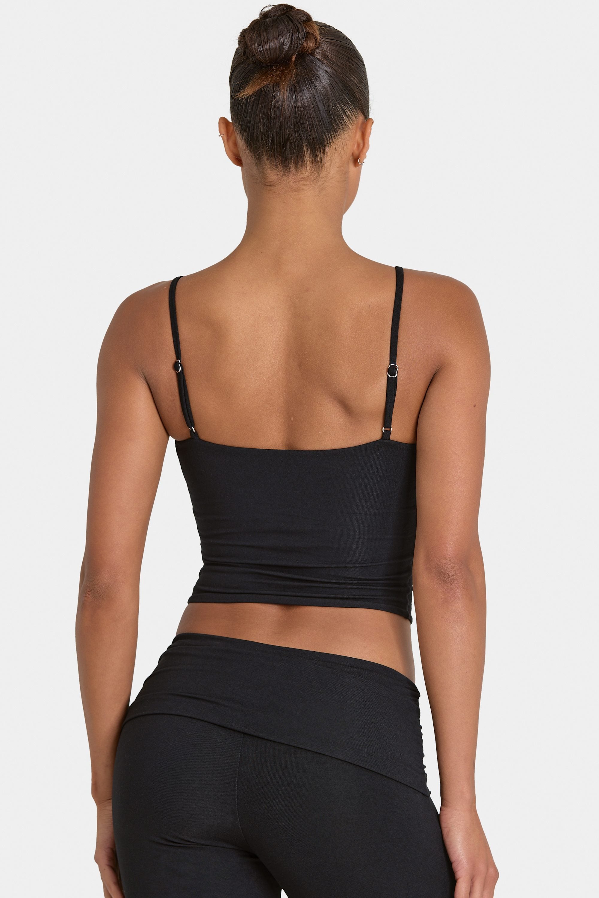 ButterCloud™ Crop Tank Top in Black - 2