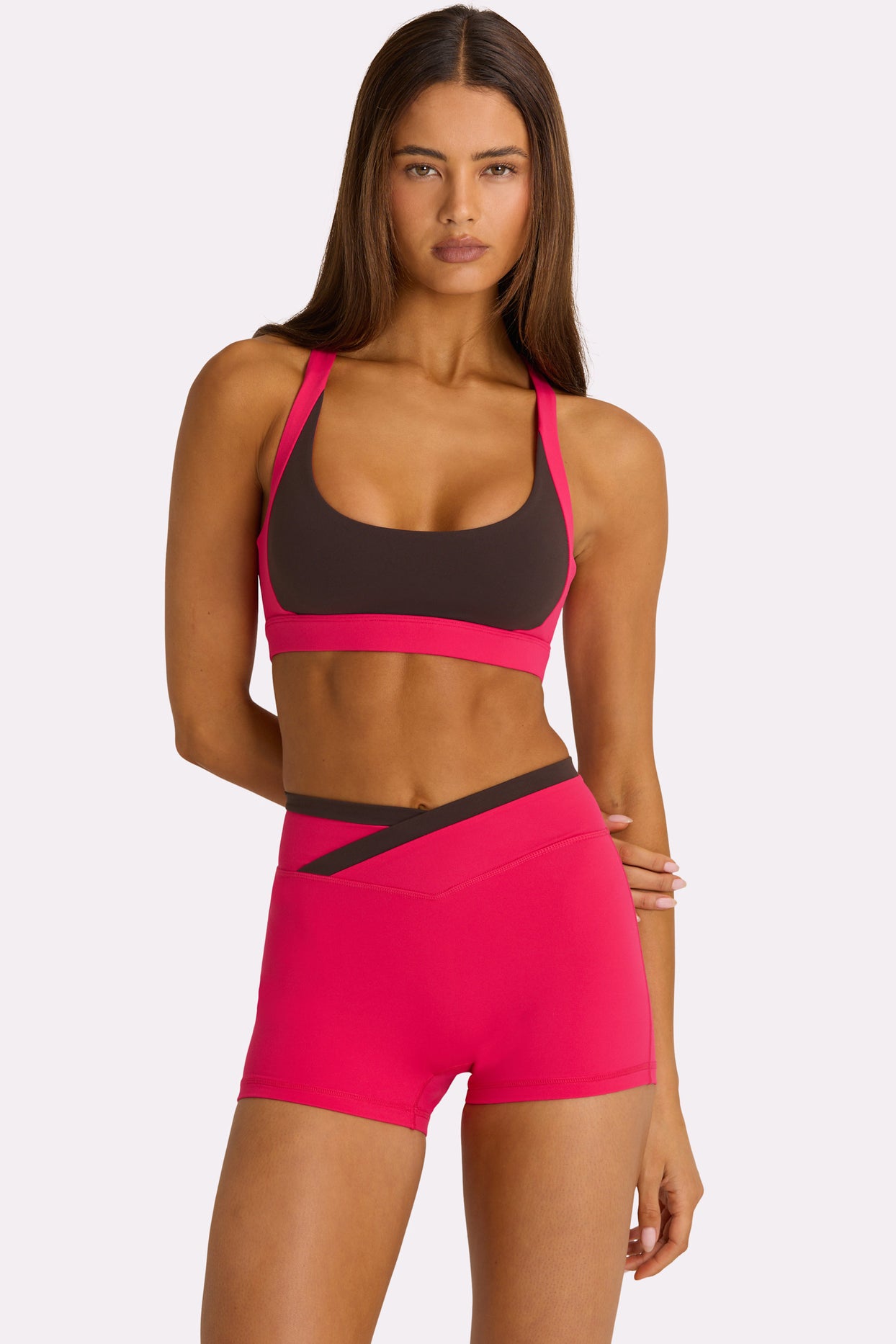 Soft Active High-Impact Sports Bra in Hot Pink - 5