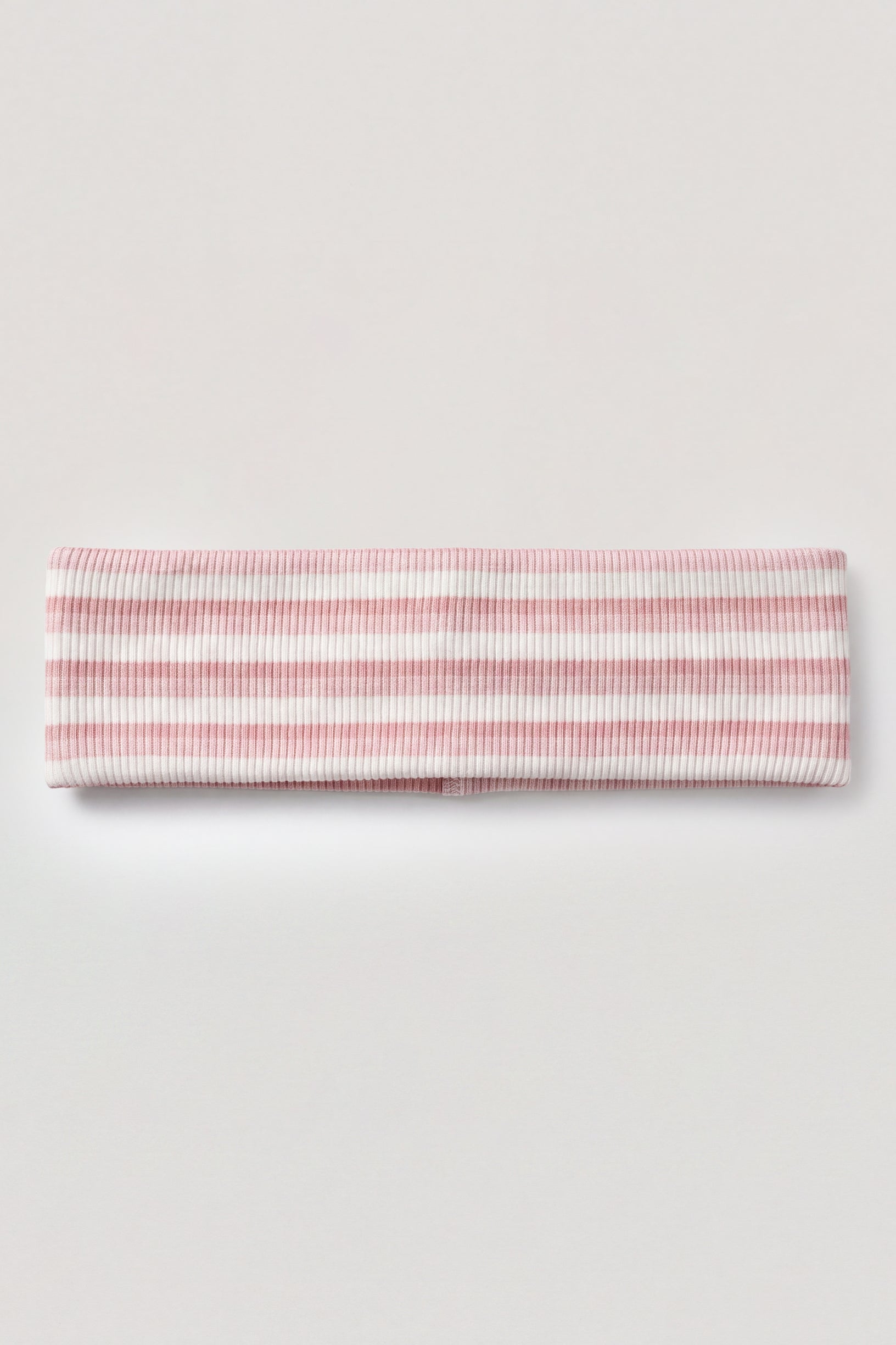 Ribbed Jersey Headband in Pink Stripe - 2