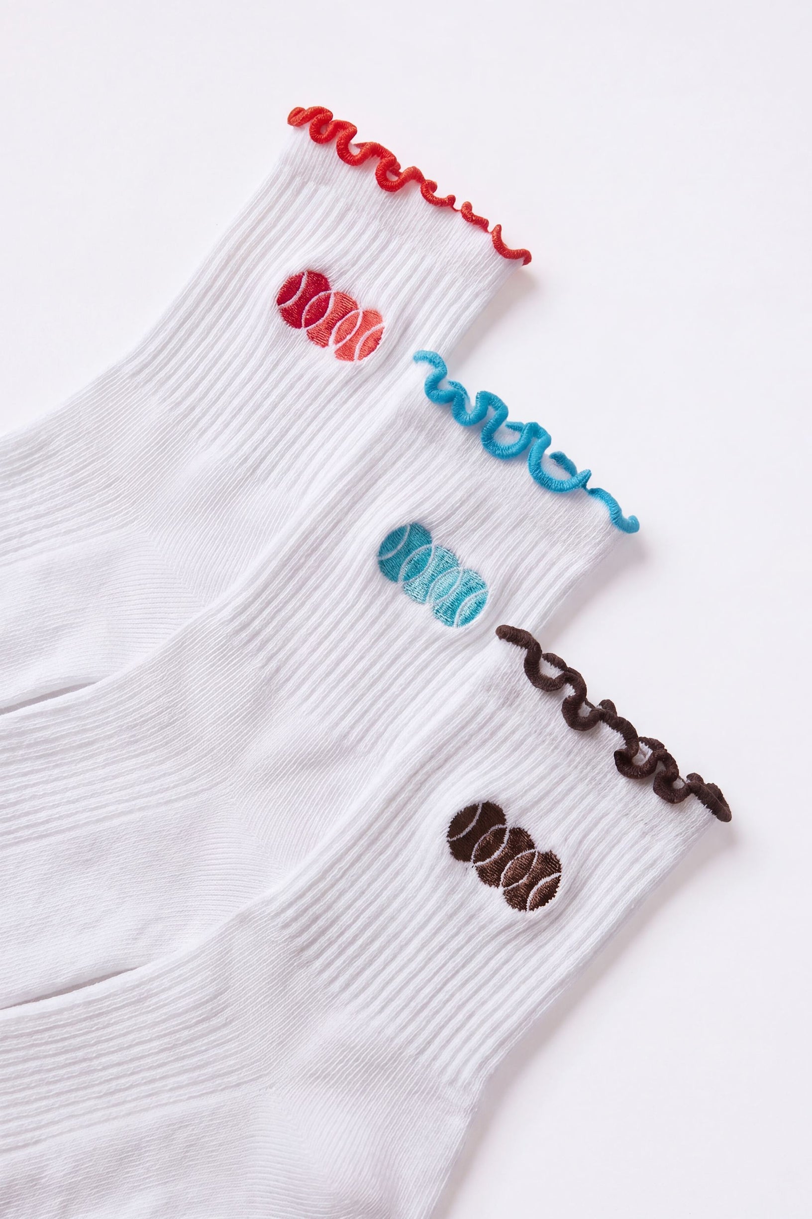3-Pack Socks Bundle in White Multi - 2