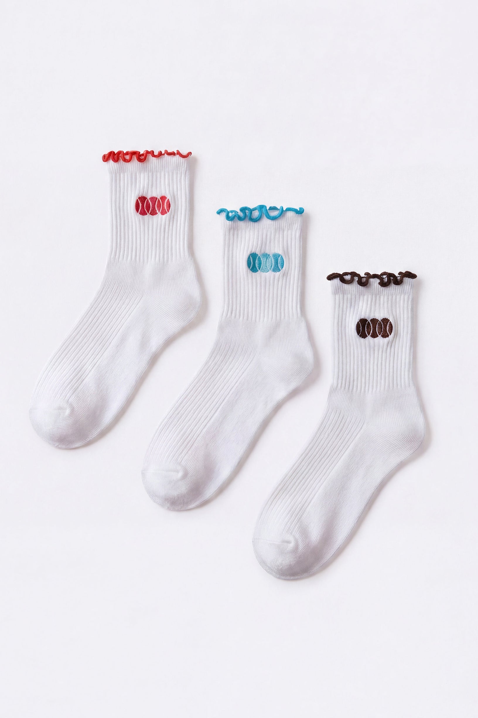 3-Pack Socks Bundle in White Multi - 1