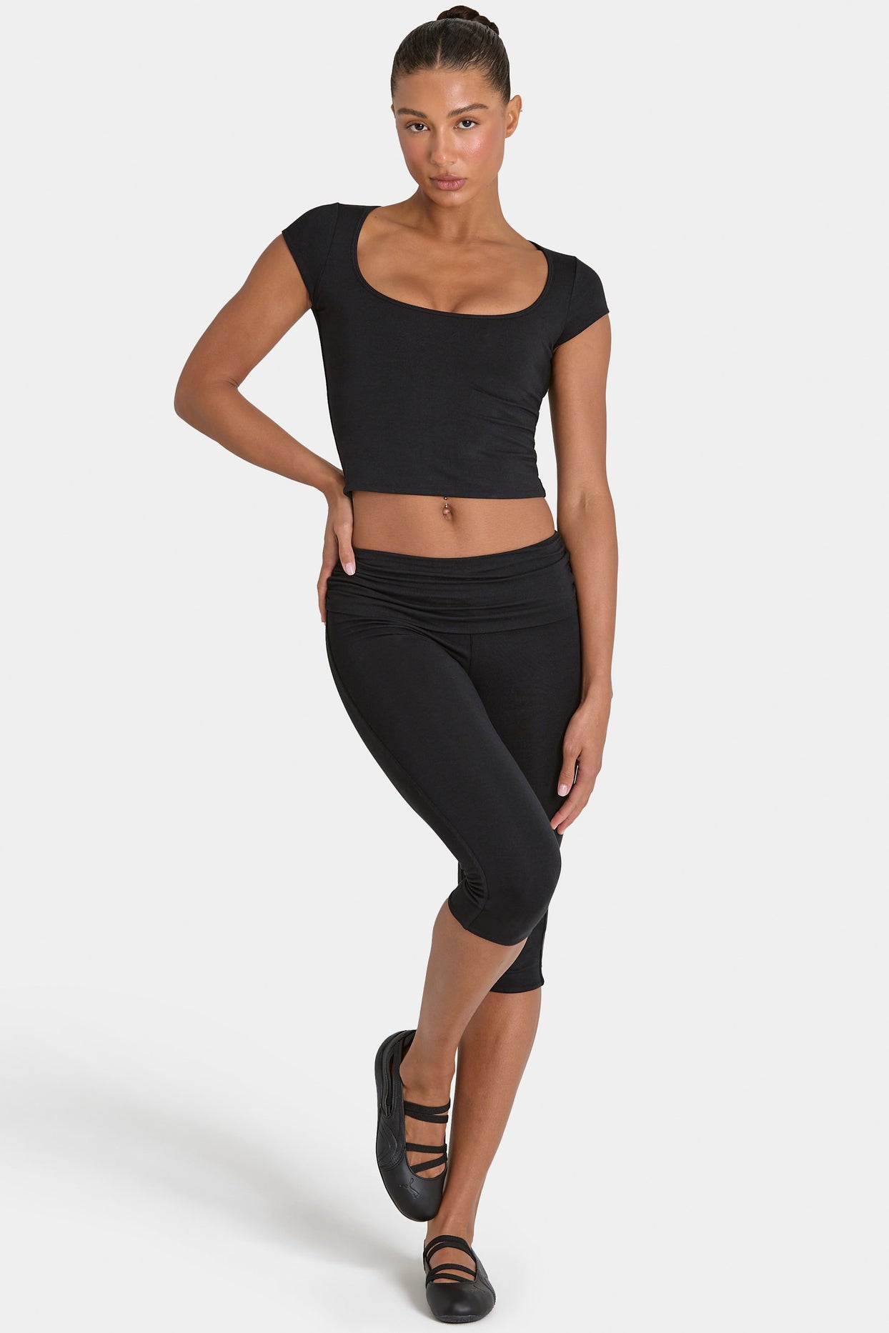ButterCloud™ Crop Top in Black - 5