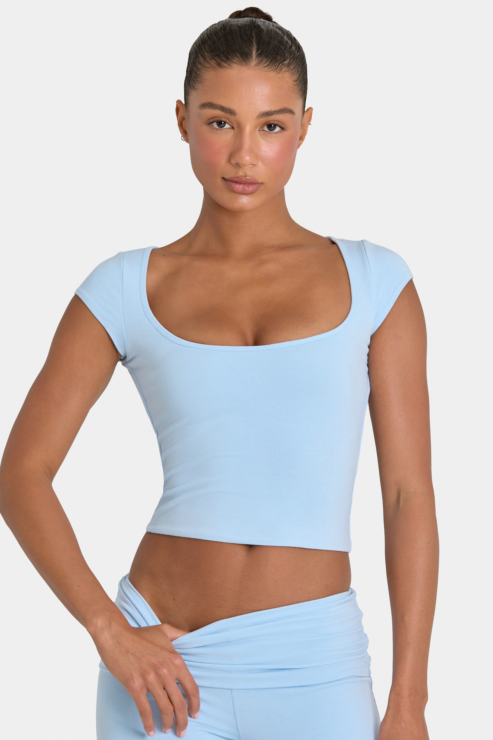 ButterCloud™ Crop Top in Sky