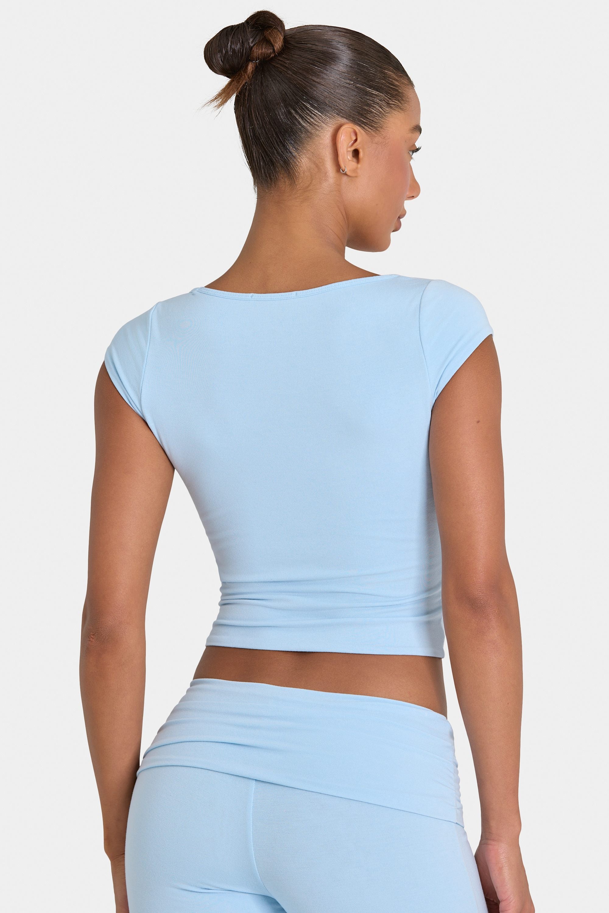 ButterCloud™ Crop Top in Sky - 2