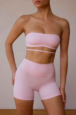 UltraFlex Cross-Back Bandeau Bra in Soft Pink