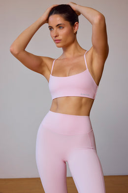 UltraFlex Cross-Back Sports Bra in Soft Pink